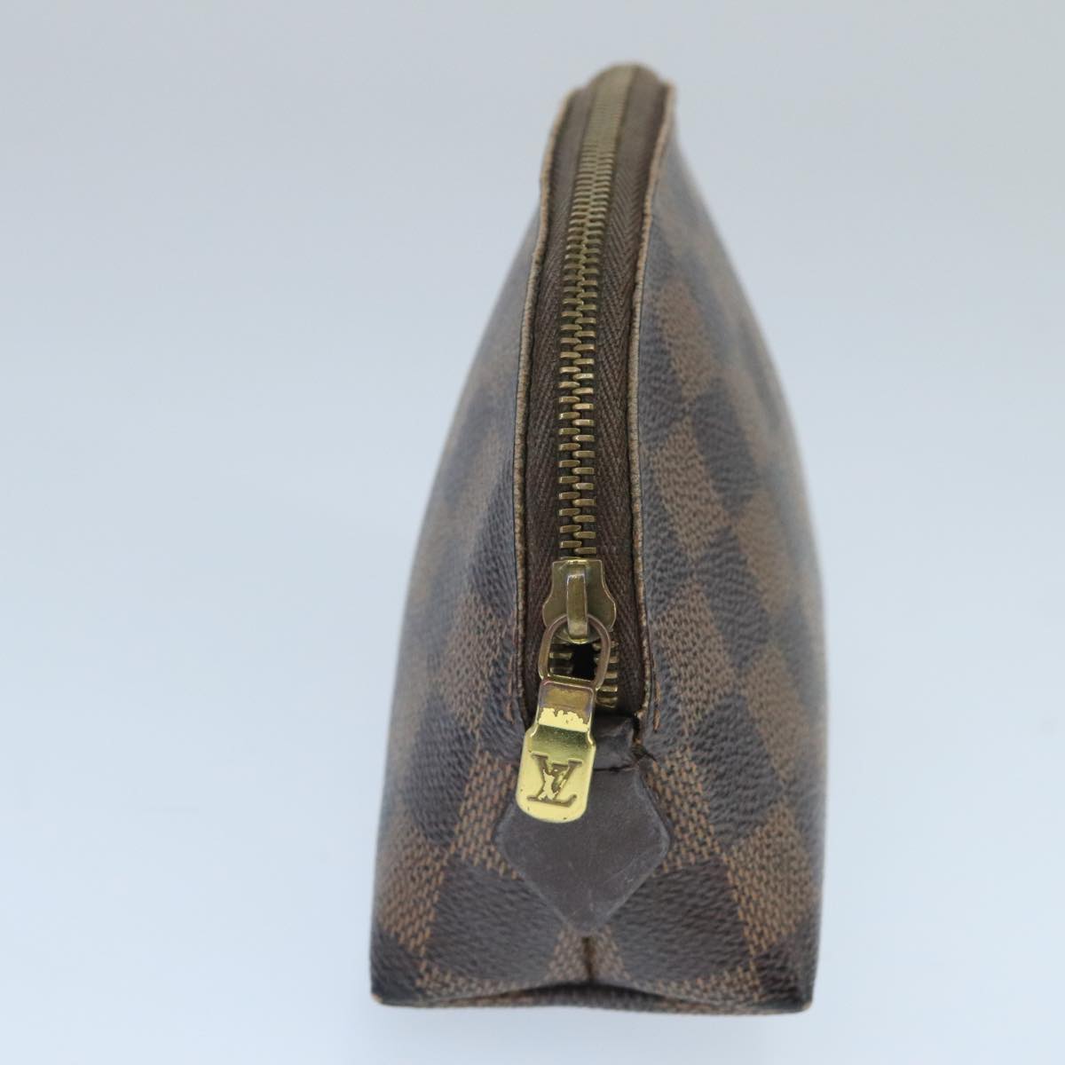 LOUIS VUITTON Damier Ebene Pochette Cosmetic PM Pouch N47516 LV Auth 99785