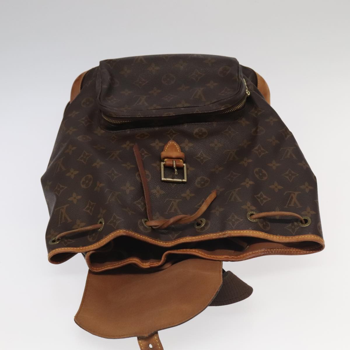 LOUIS VUITTON Monogram Montsouris GM Backpack M51135 LV Auth 99807