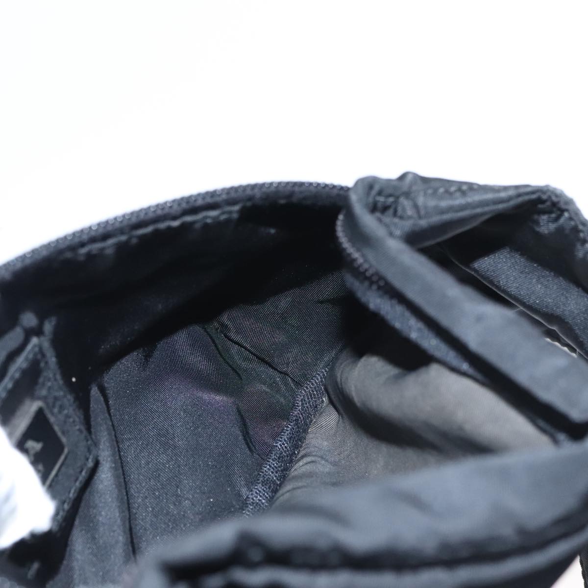 PRADA Waist bag Nylon Black Auth 99812