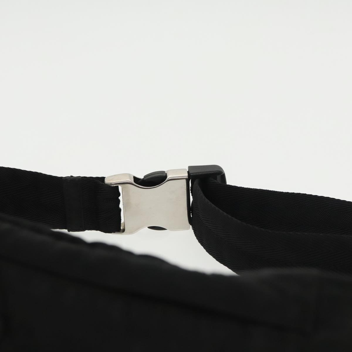 PRADA Waist bag Nylon Black Auth 99812