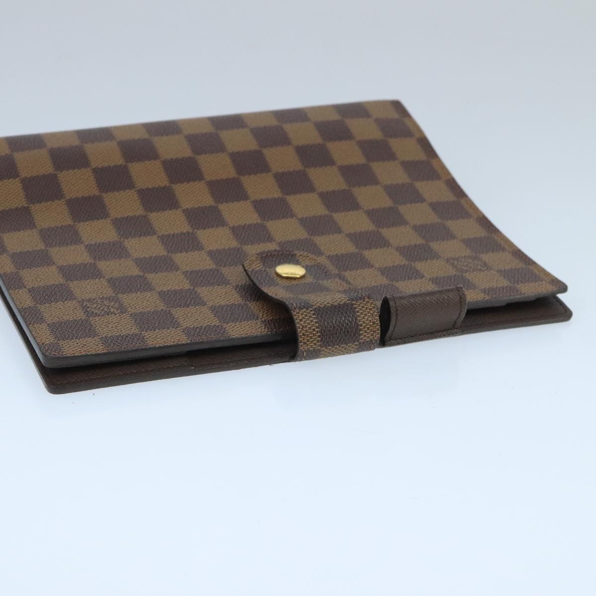 LOUIS VUITTON Damier Ebene Agenda GM Day Planner Cover R20107 LV Auth 99824