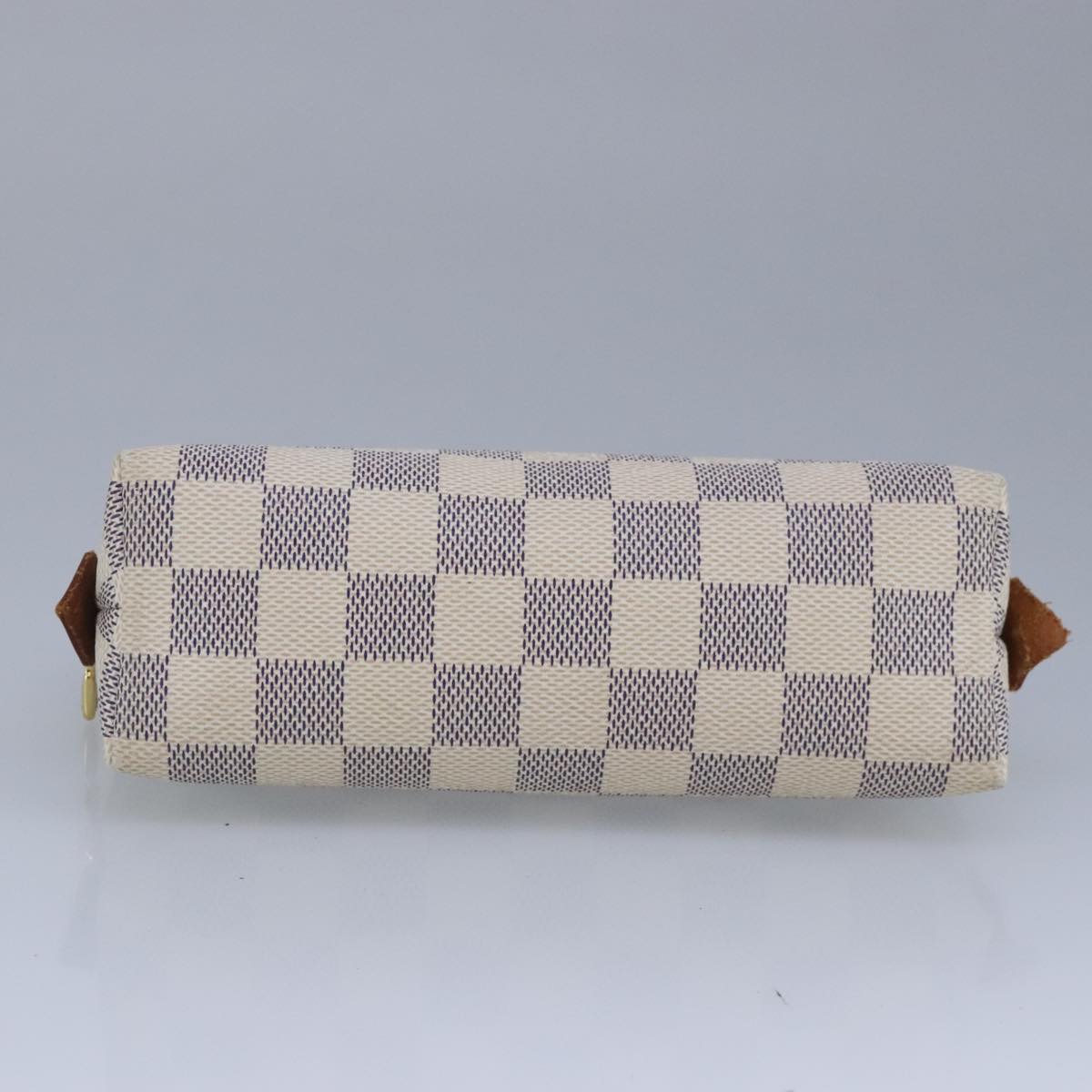 LOUIS VUITTON Damier Azur Pochette Cosmetic PM Pouch N60024 LV Auth 99829