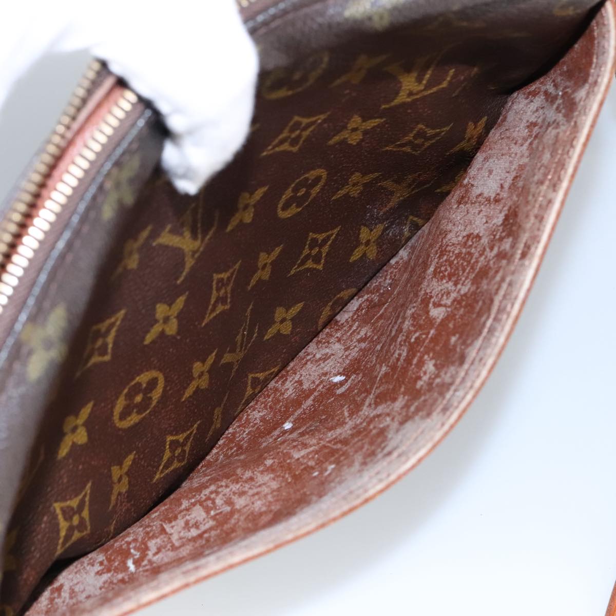 LOUIS VUITTON Monogram Jeune Fille GM Shoulder Bag M51225 LV Auth 99857