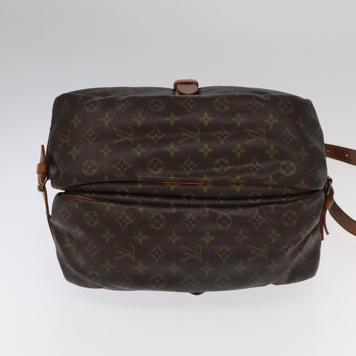 LOUIS VUITTON Monogram Saumur 35 Shoulder Bag M42254 LV Auth 99868