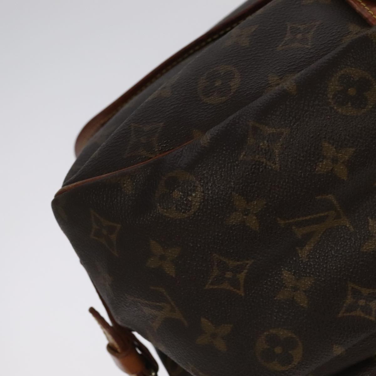 LOUIS VUITTON Monogram Saumur 35 Shoulder Bag M42254 LV Auth 99868