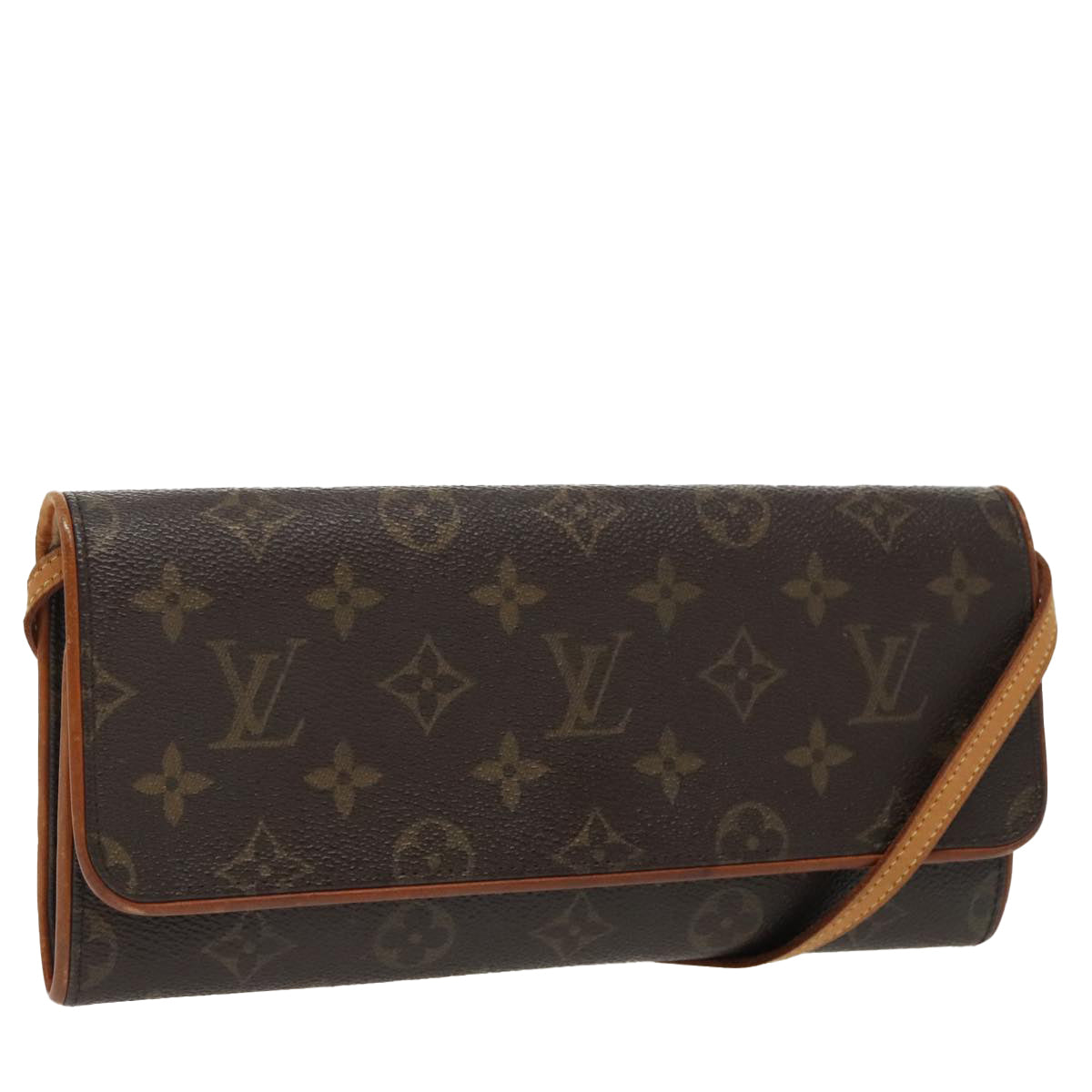 LOUIS VUITTON Monogram Pochette Twin GM Shoulder Bag M51852 LV Auth 99898