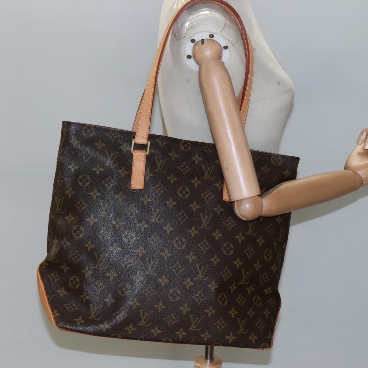 LOUIS VUITTON Monogram Cabas Mezzo Tote Bag M51151 LV Auth 99973V