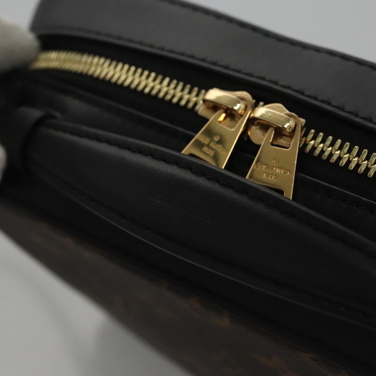 LOUIS VUITTON Monogram Saintonge Shoulder Bag Black M43555 LV Auth 99976SA