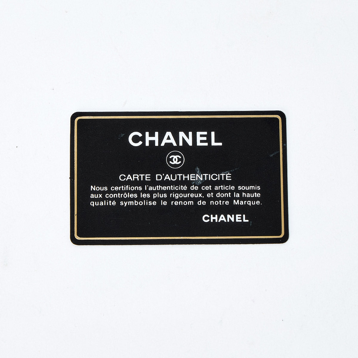 CHANEL Cambon Medium 2005 Hand Bag White Brown Lamb Skin Auth