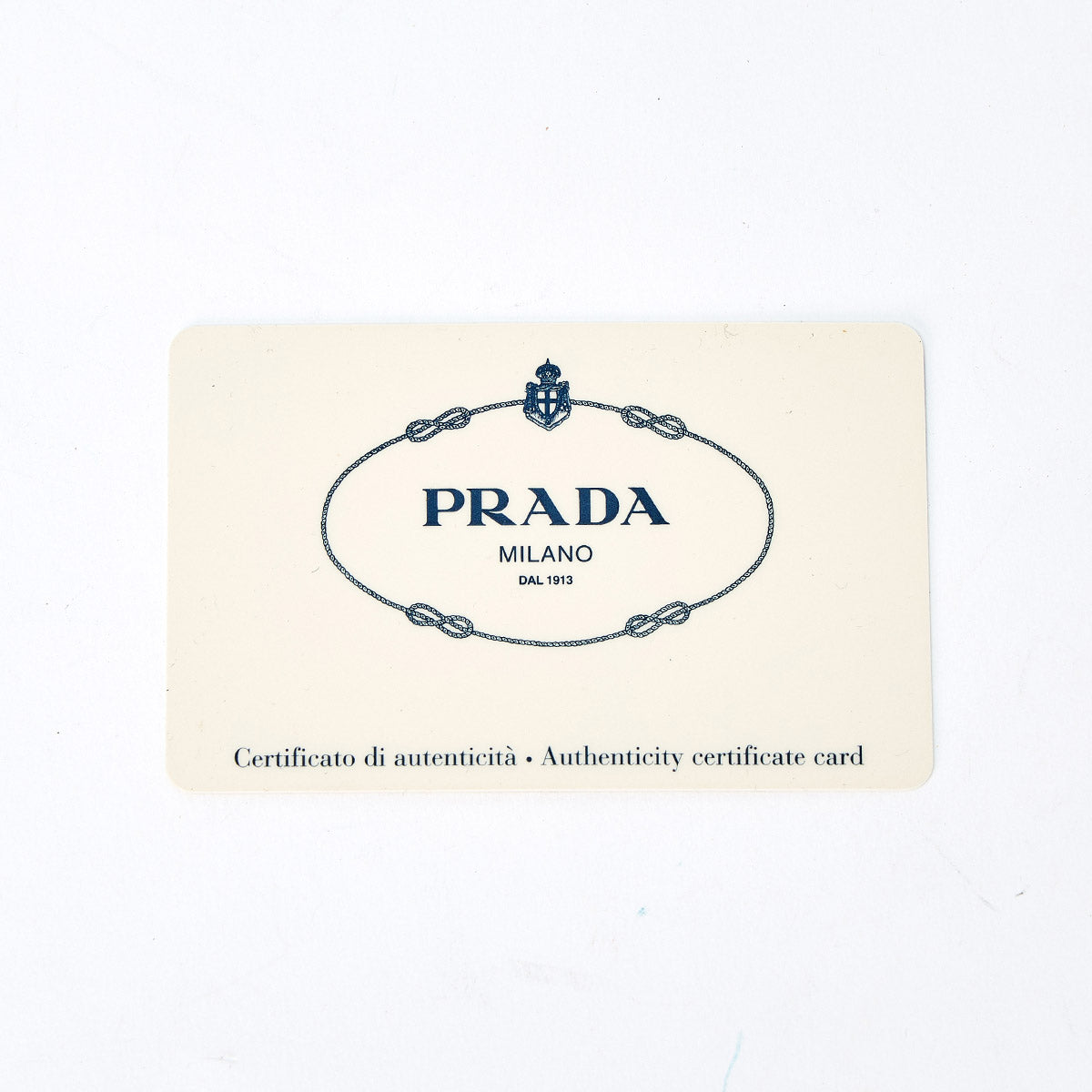 PRADA Triangle Shoulder Bag Black Beige Silver Tessuto Auth