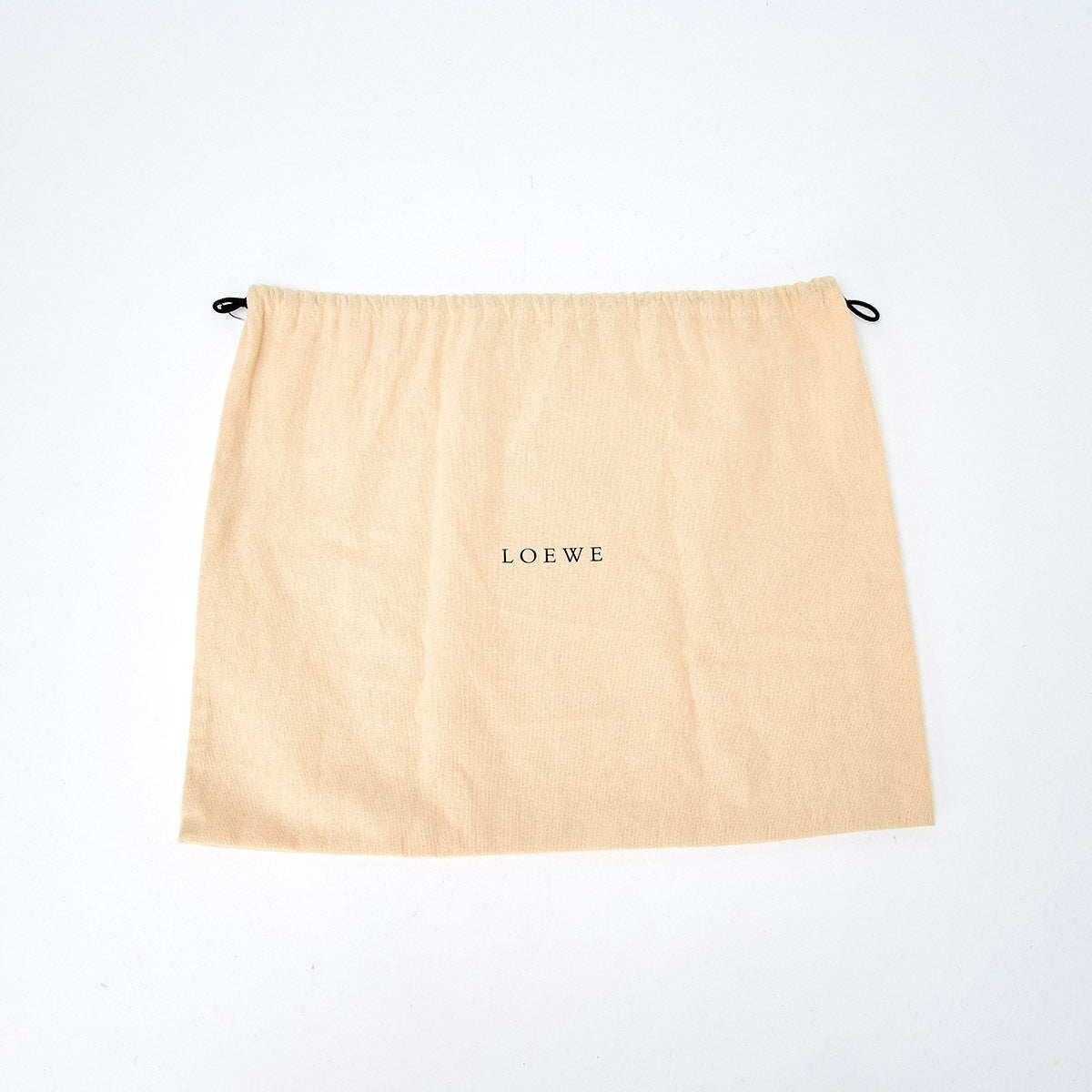 LOEWE Amazona Hand Bag Beige Brown Silver Suede Auth