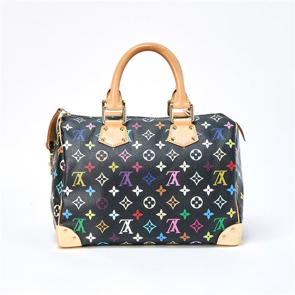 LOUIS VUITTON Speedy Monogram Multicolor 30 Hand Bag Multicolor Black Gold PVC Auth