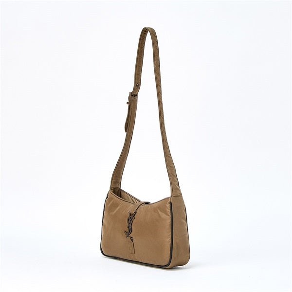 SAINT LAURENT Shoulder Bag 733294 Khaki Green Matte Gold Tessuto Auth