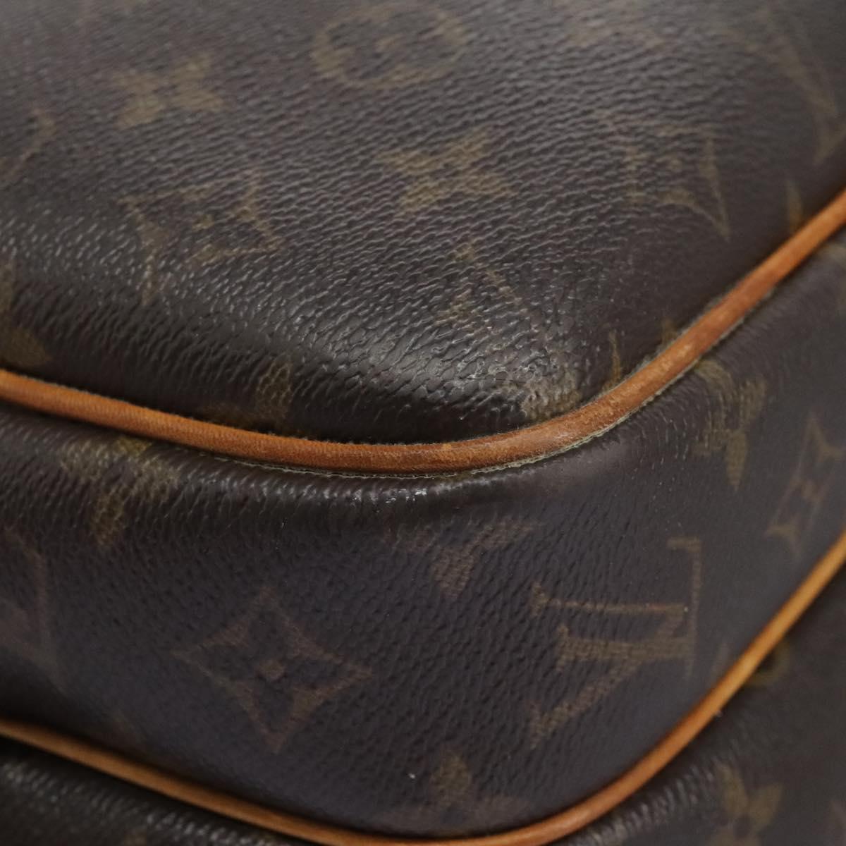 LOUIS VUITTON Monogram Reporter PM Shoulder Bag M45254 LV Auth bs22146