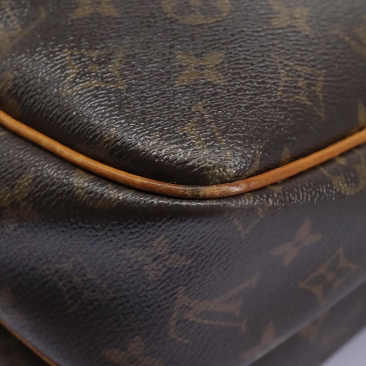 LOUIS VUITTON Monogram Reporter PM Shoulder Bag M45254 LV Auth bs22146