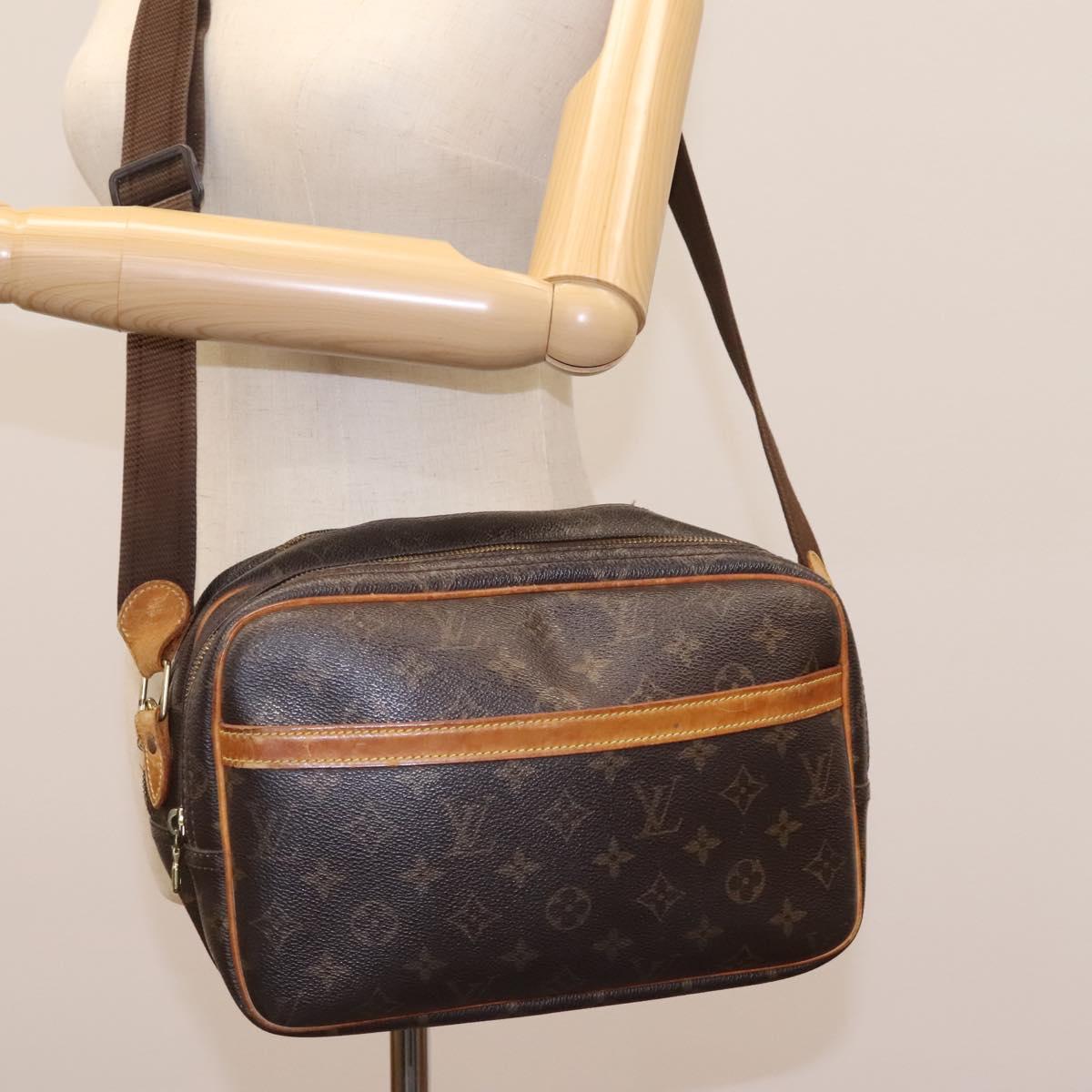 LOUIS VUITTON Monogram Reporter PM Shoulder Bag M45254 LV Auth bs22146