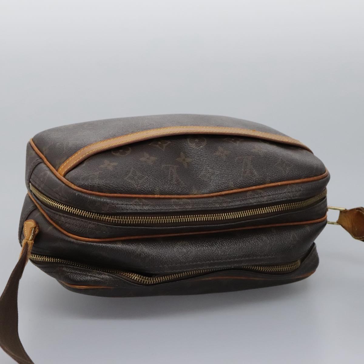 LOUIS VUITTON Monogram Reporter PM Shoulder Bag M45254 LV Auth bs22146