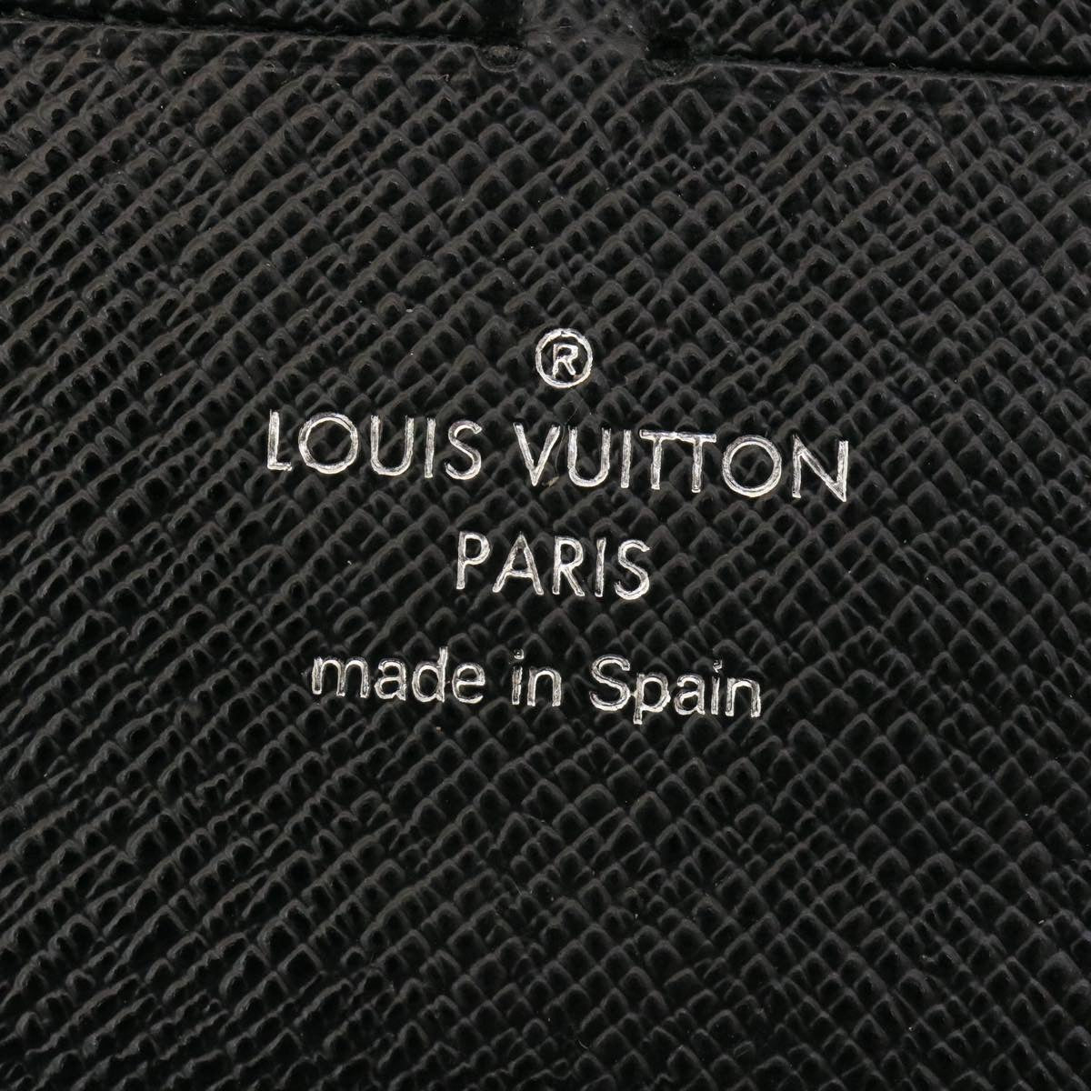 LOUIS VUITTON Epi Zippy Organizer Long Wallet Black M63852 LV Auth ac130