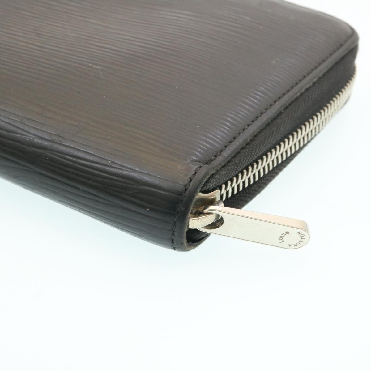 LOUIS VUITTON Epi Zippy Organizer Long Wallet Black M63852 LV Auth ac130