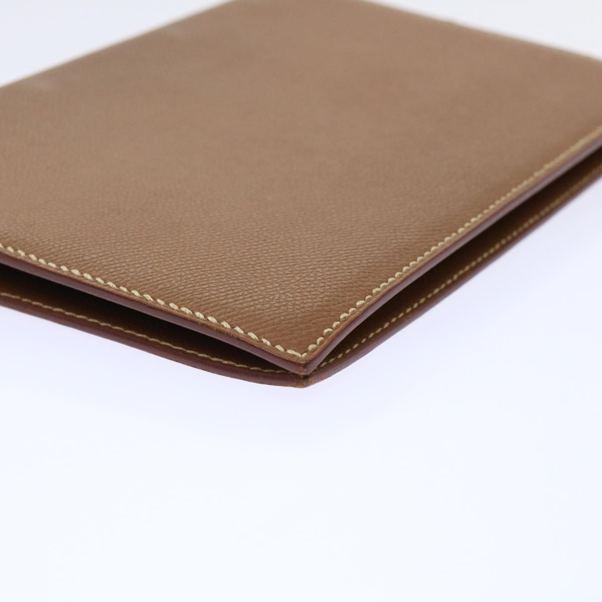 HERMES Day Planner Cover Leather Brown Auth ac2154