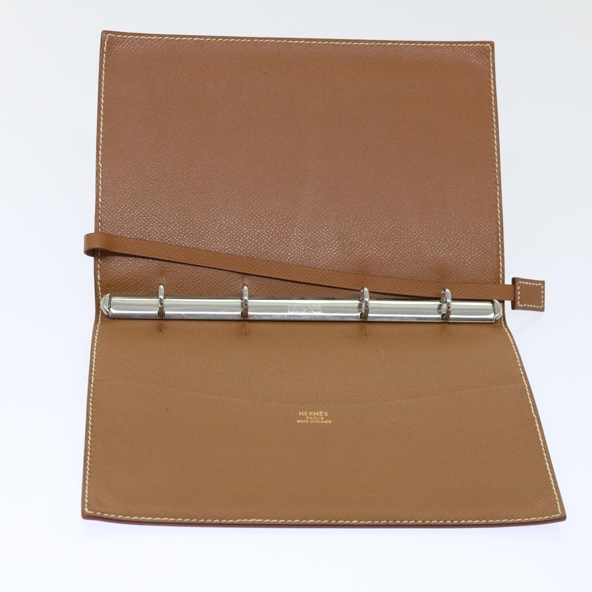 HERMES Day Planner Cover Leather Brown Auth ac2154