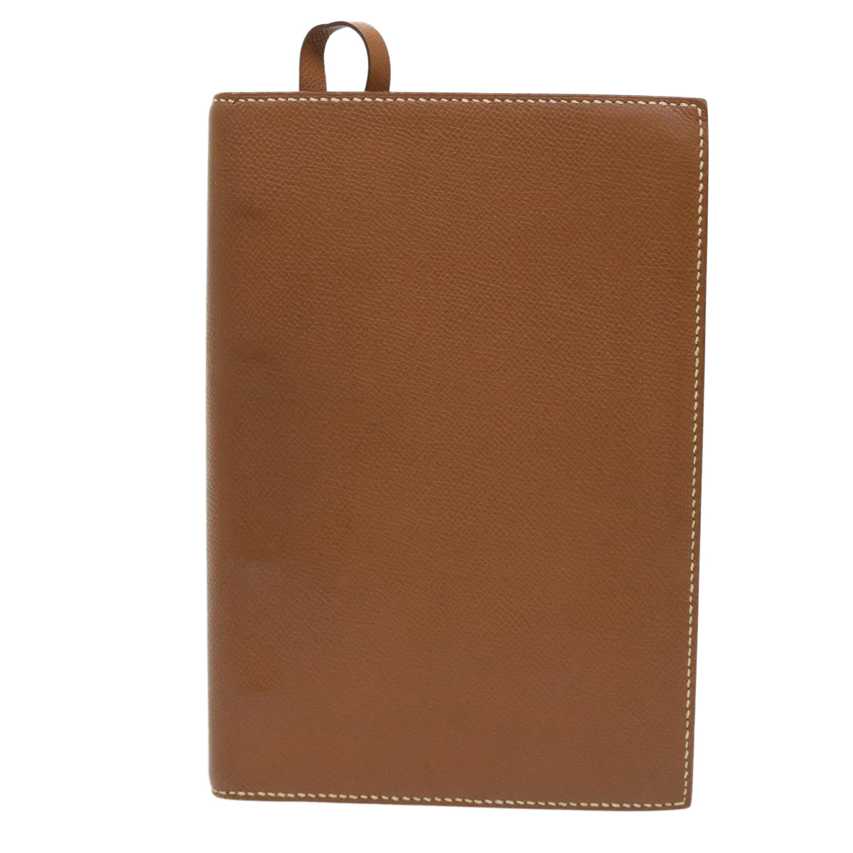 HERMES Day Planner Cover Leather Brown Auth ac2154