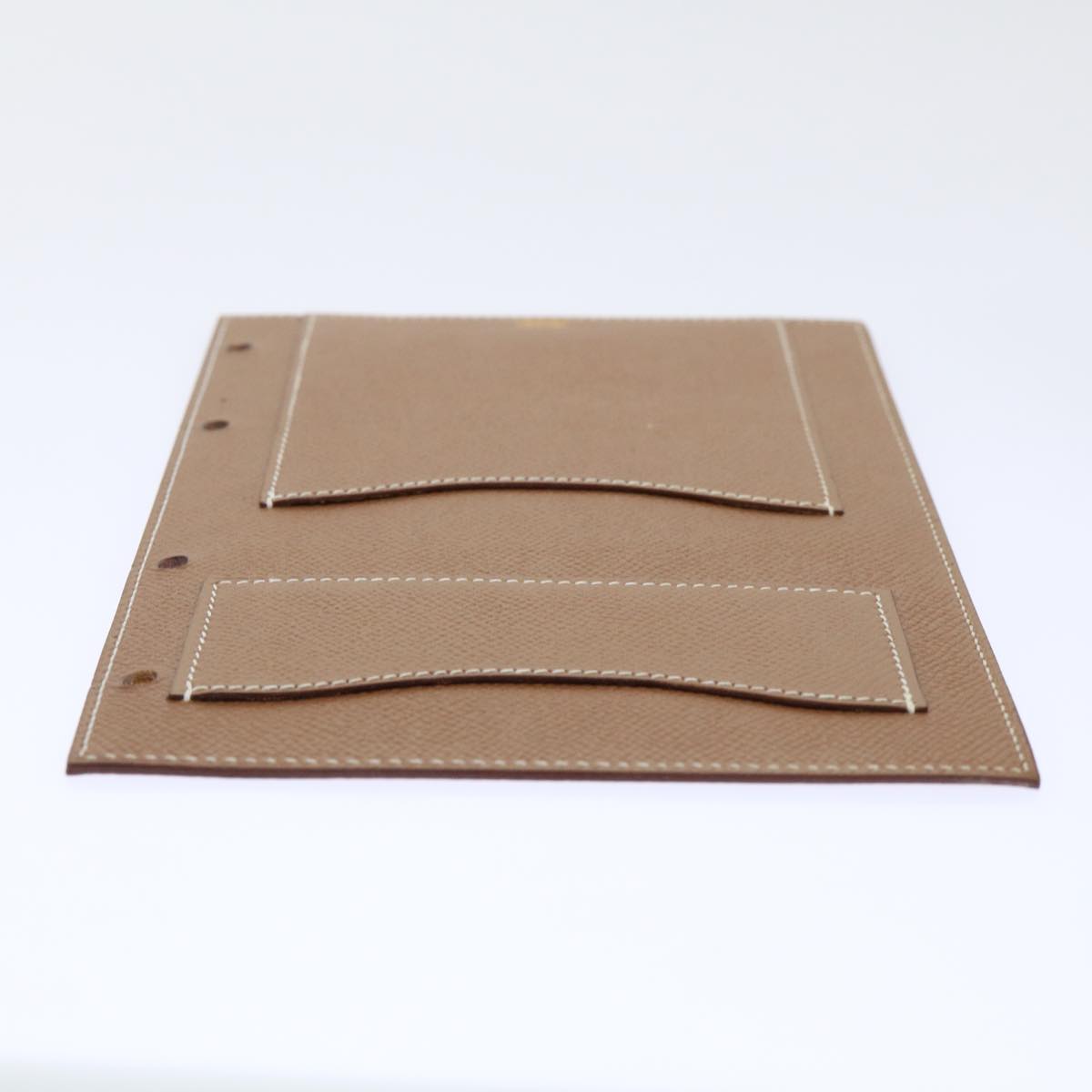 HERMES Day Planner Cover Leather Brown Auth ac2154