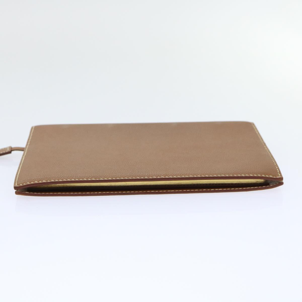 HERMES Day Planner Cover Leather Brown Auth ac2154