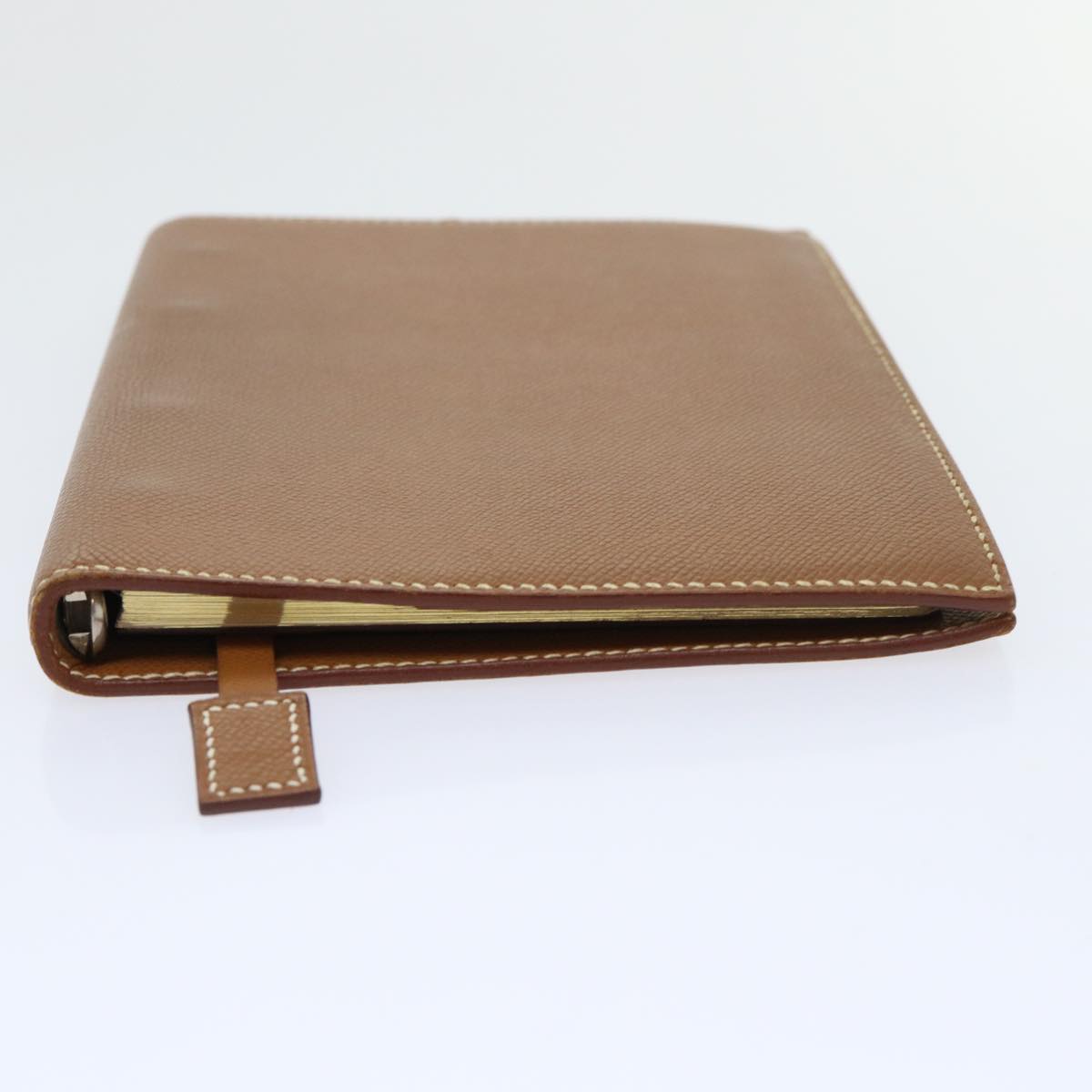 HERMES Day Planner Cover Leather Brown Auth ac2154