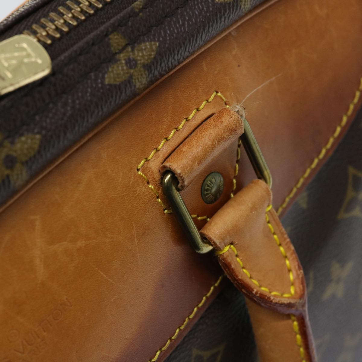 LOUIS VUITTON Monogram Alize 1 Posh Boston Bag M41393 LV Auth ac2183