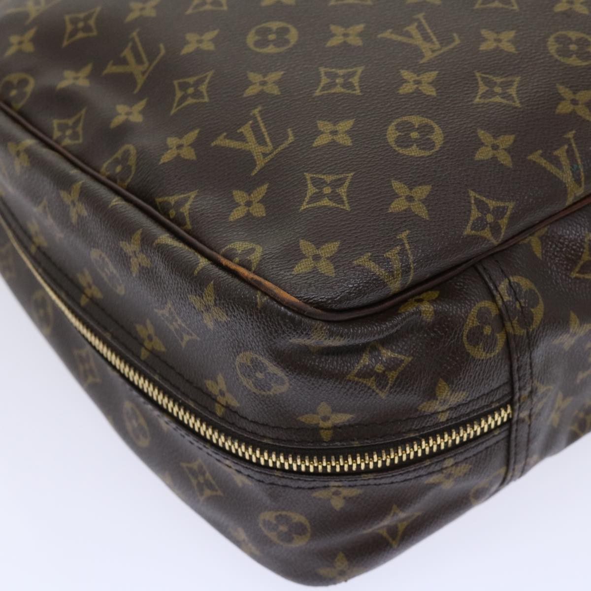 LOUIS VUITTON Monogram Alize 1 Posh Boston Bag M41393 LV Auth ac2183