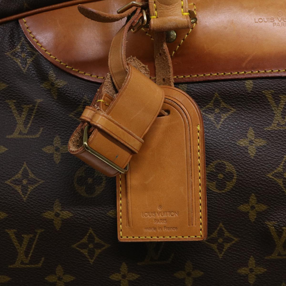 LOUIS VUITTON Monogram Alize 1 Posh Boston Bag M41393 LV Auth ac2183