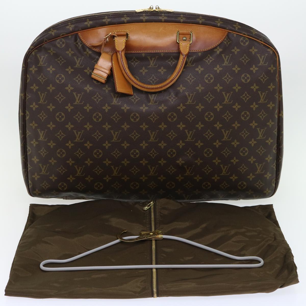 LOUIS VUITTON Monogram Alize 1 Posh Boston Bag M41393 LV Auth ac2183