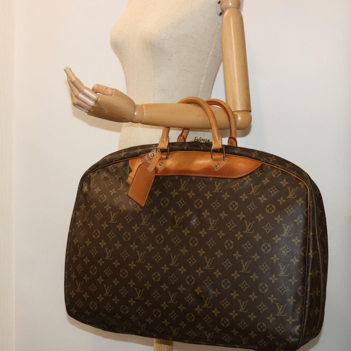 LOUIS VUITTON Monogram Alize 1 Posh Boston Bag M41393 LV Auth ac2183