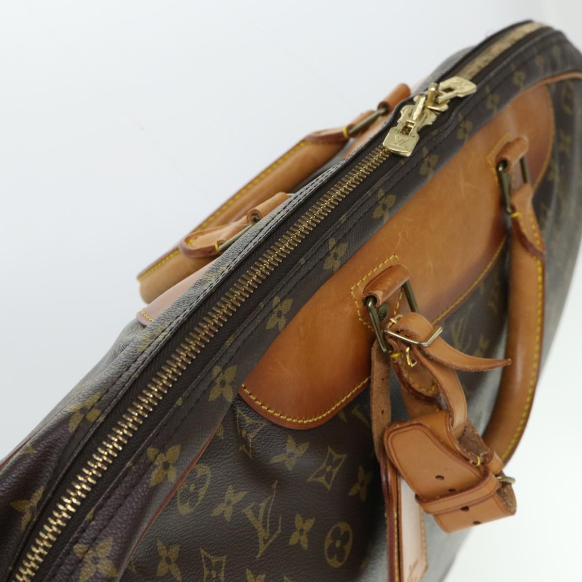 LOUIS VUITTON Monogram Alize 1 Posh Boston Bag M41393 LV Auth ac2183