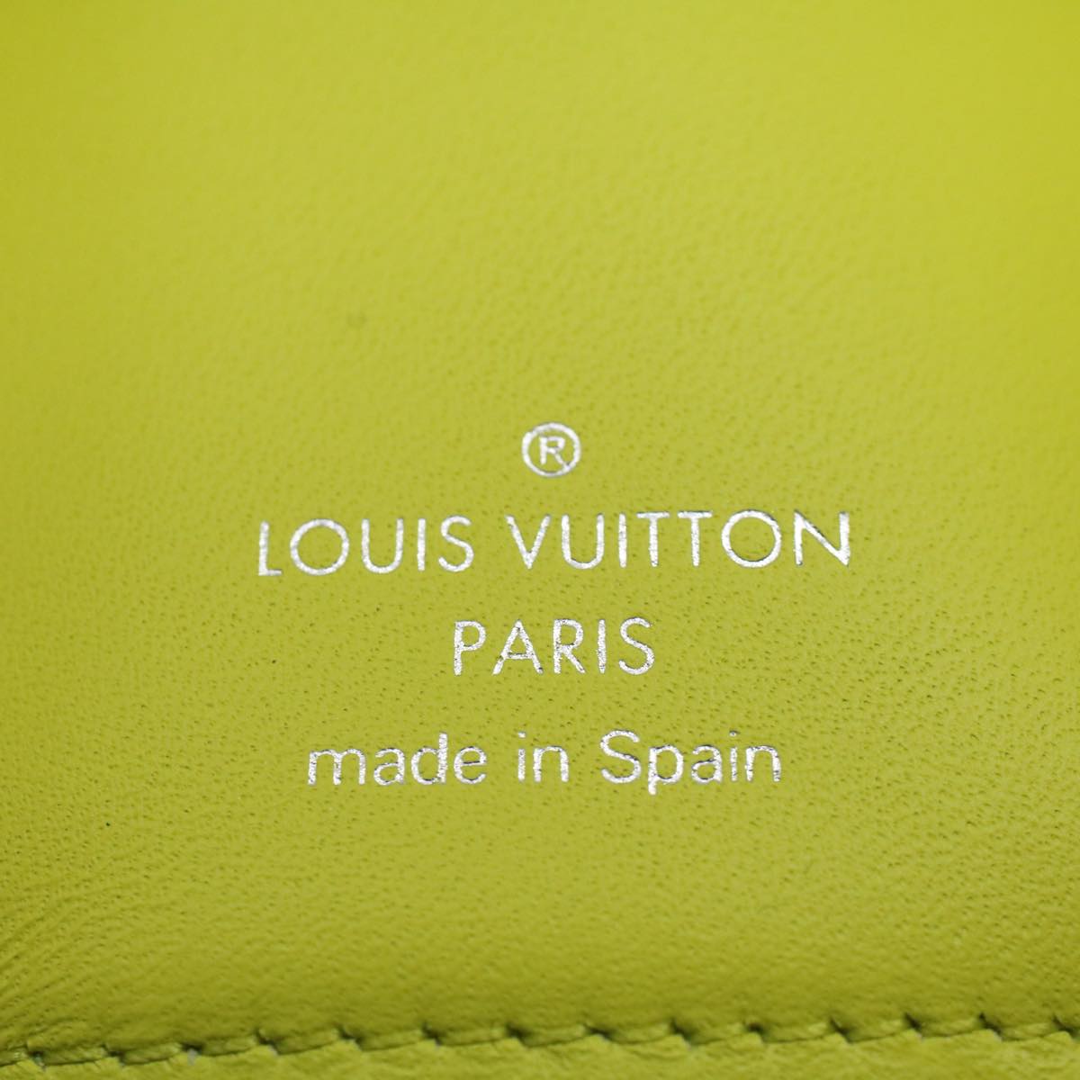 LOUIS VUITTON Taigalama Discovery Compact Wallet Jaune M67629 LV Auth ac2214