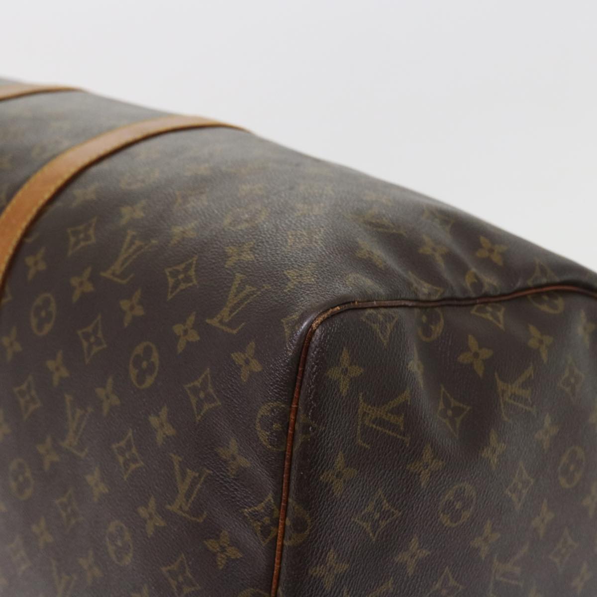 LOUIS VUITTON Monogram Keepall 55 Boston Bag M41424 LV Auth ac2219