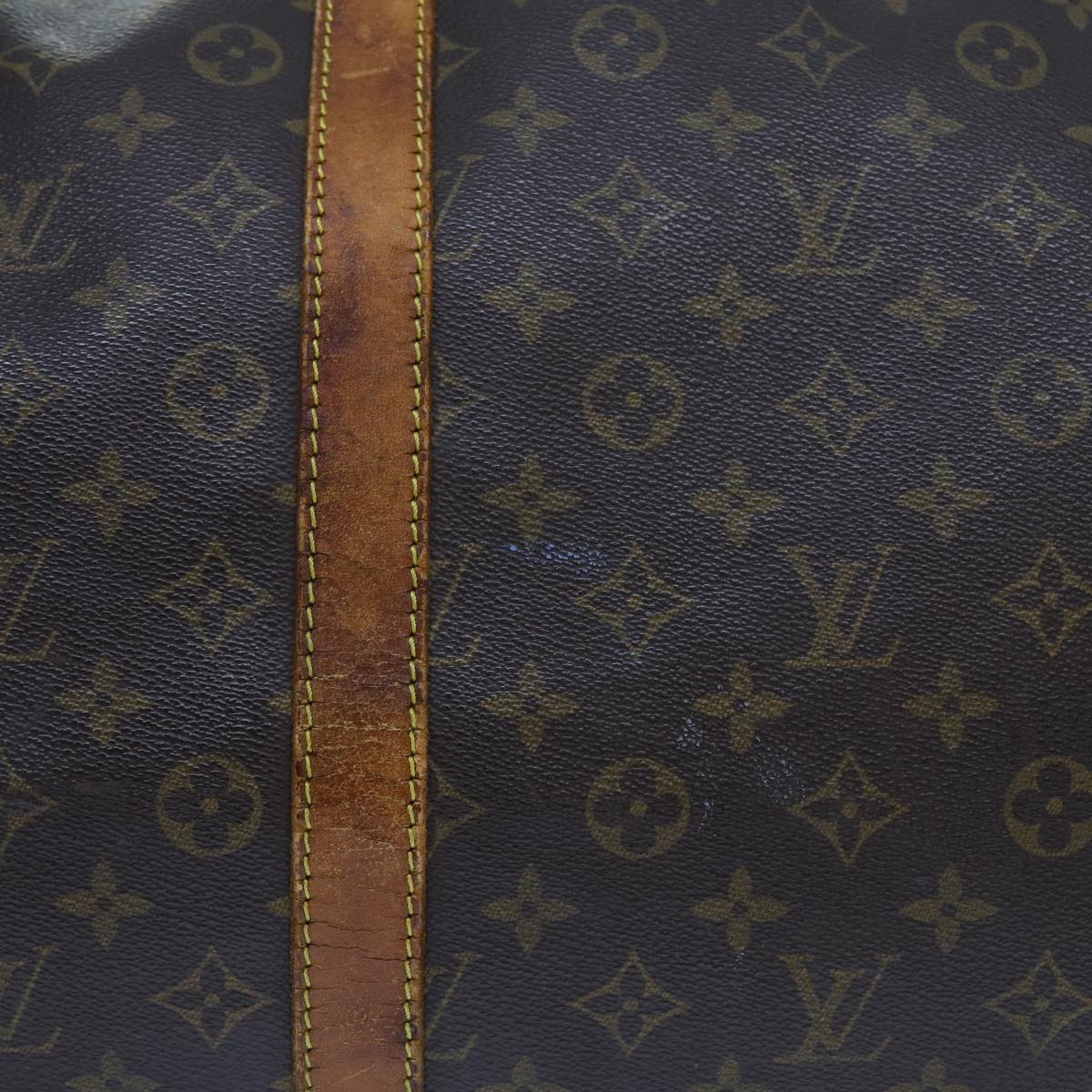 LOUIS VUITTON Monogram Keepall 55 Boston Bag M41424 LV Auth ac2219