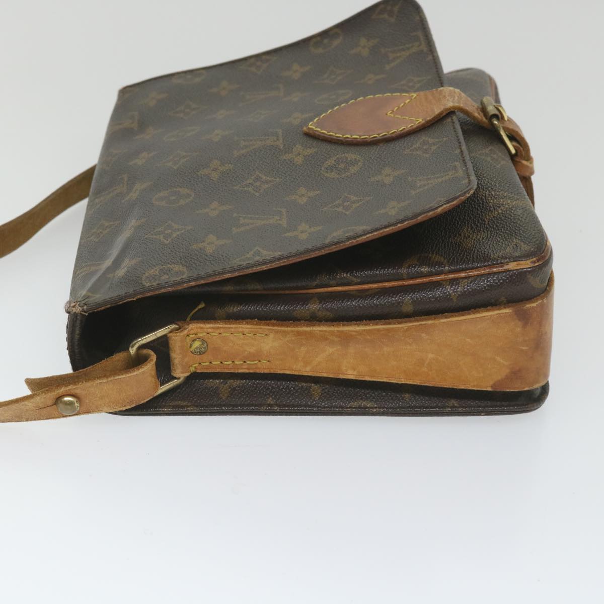 LOUIS VUITTON Monogram Cartouchiere GM Shoulder Bag M51252 LV Auth ac2265