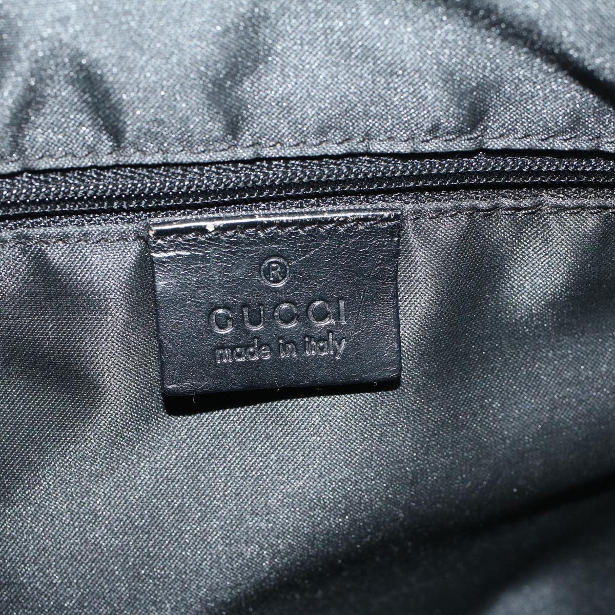 GUCCI GG Canvas Shoulder Bag Nylon Black 001 3766 3444 Auth ac2275