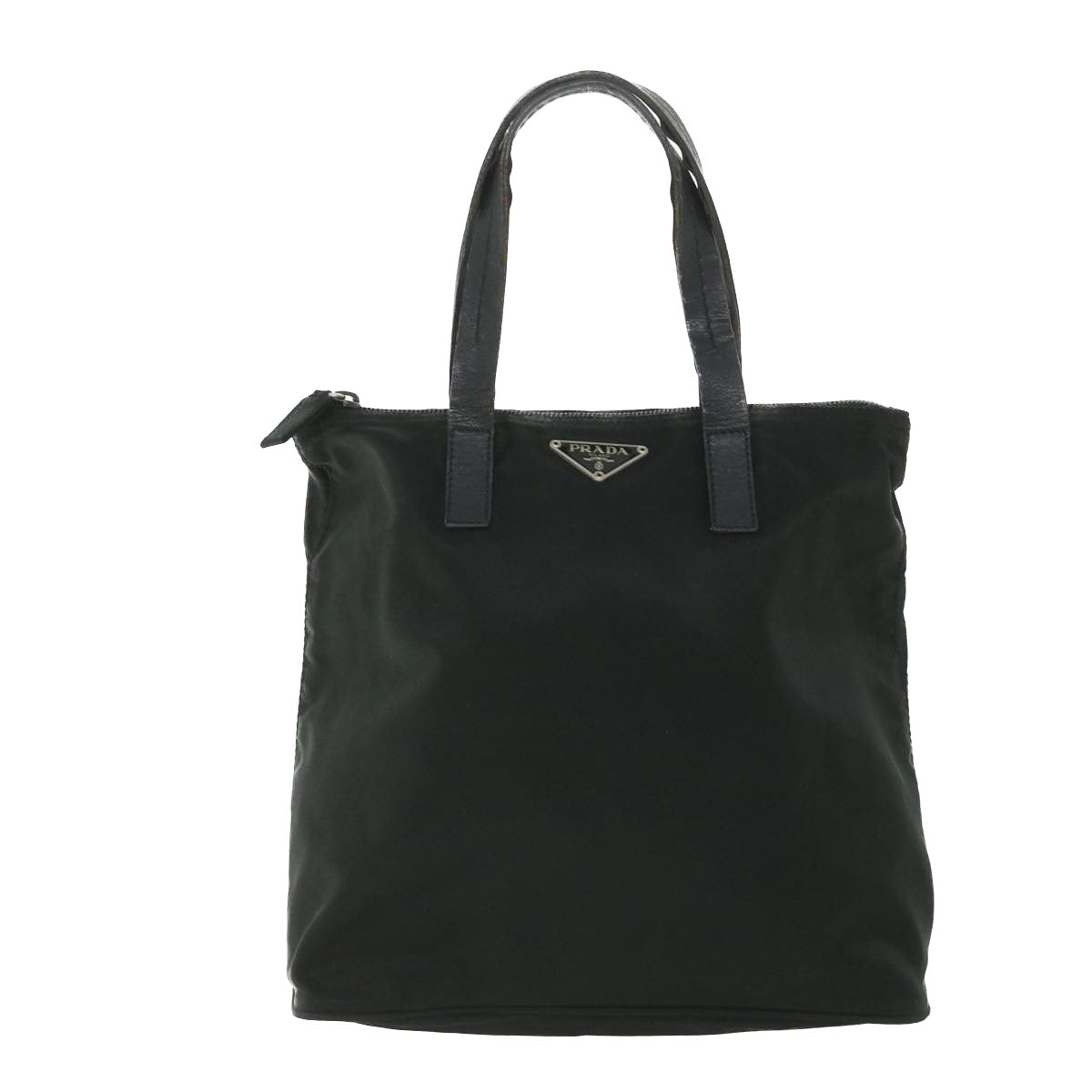 PRADA Hand Bag Nylon Black Auth ac2289