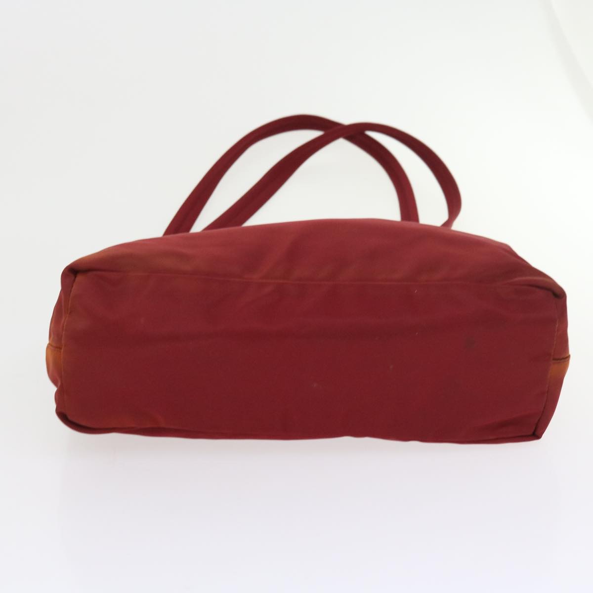 PRADA Hand Bag Nylon Red Auth ac2372