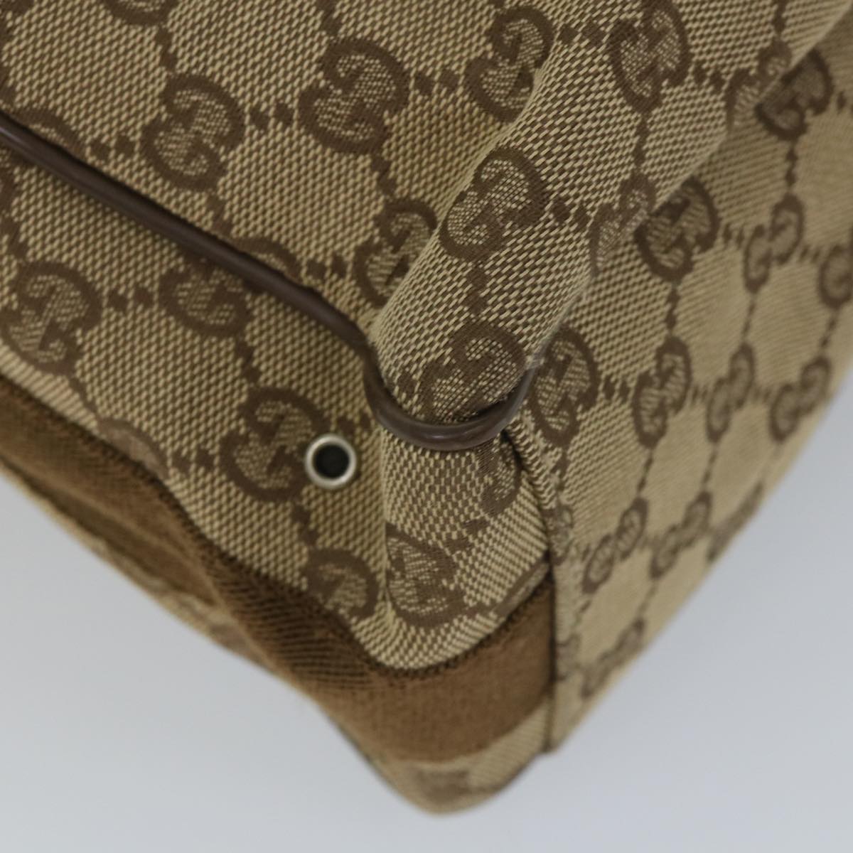 GUCCI GG Canvas Shoulder Bag Beige 90474 213532 Auth ac2380