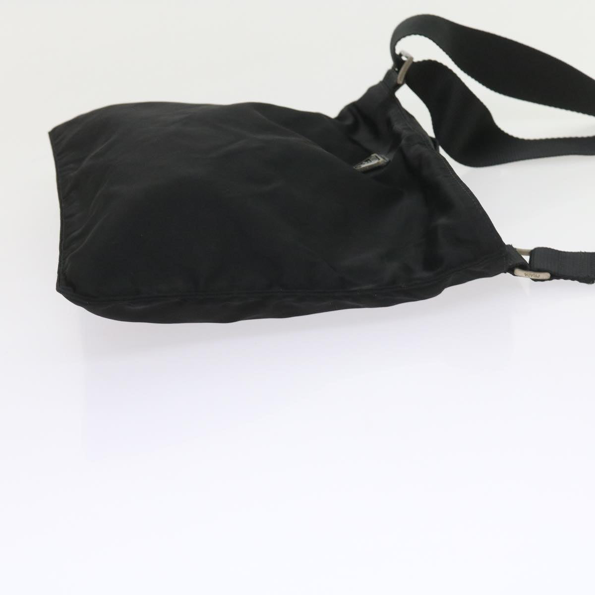 PRADA Shoulder Bag Nylon Black Auth ac2393