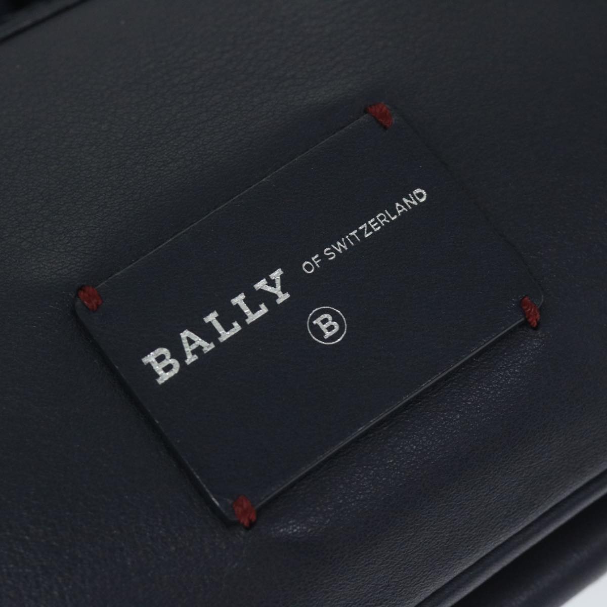 BALLY Waist bag Leather Navy Auth ac2398