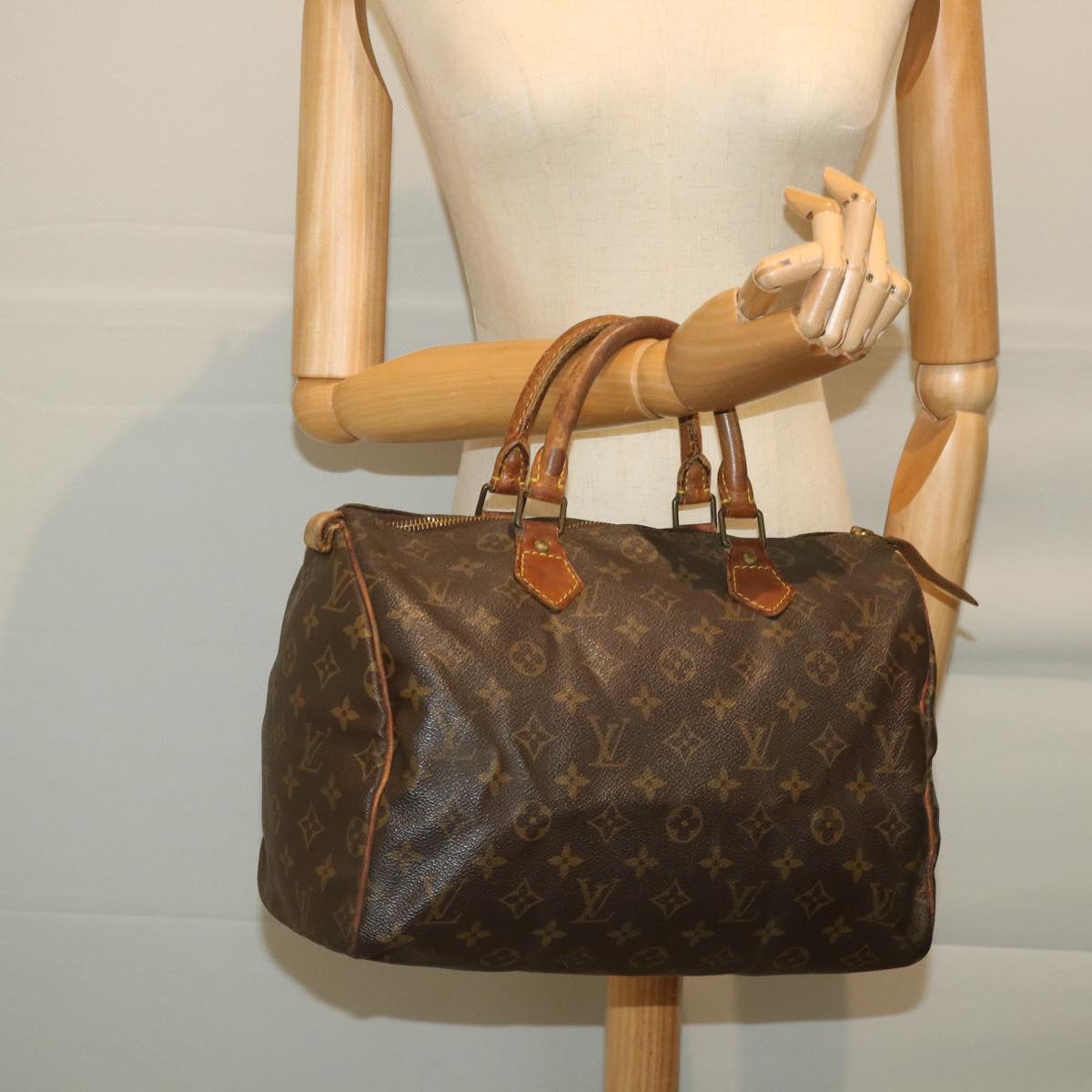 LOUIS VUITTON Monogram Speedy 30 Hand Bag M41526 LV Auth ac2411