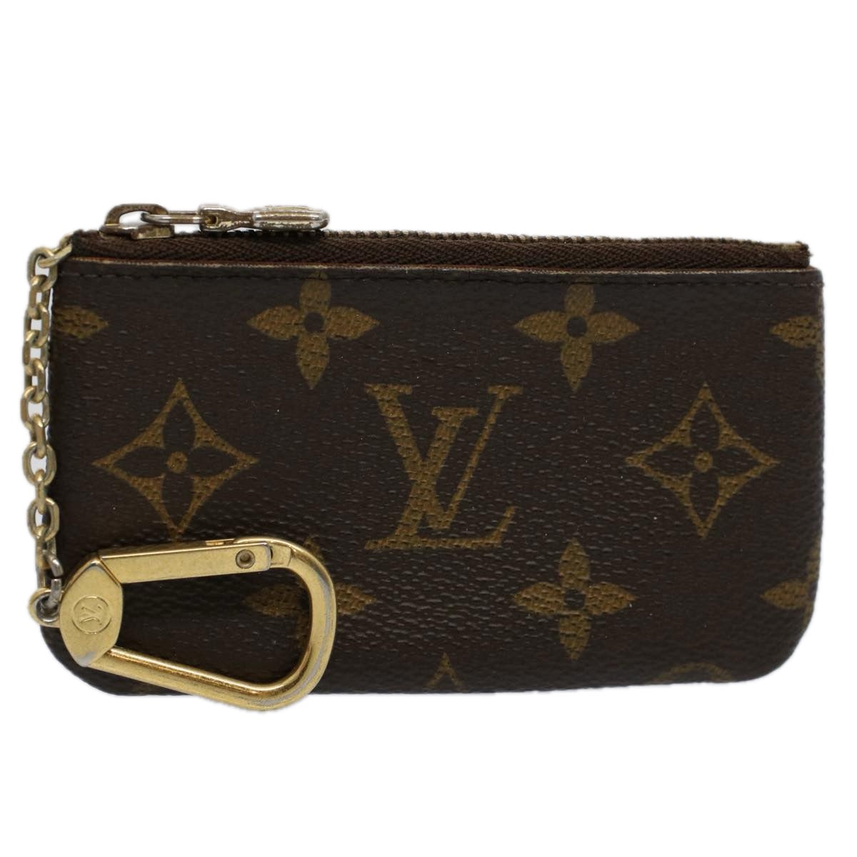 LOUIS VUITTON Monogram Pochette Cles Coin Purse M62650 LV Auth ac2415