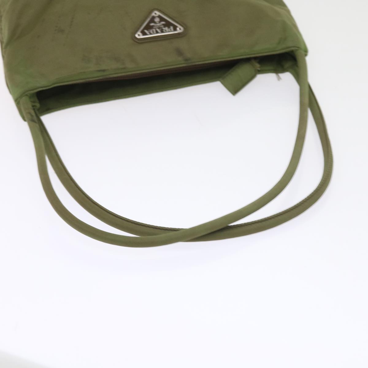 PRADA Shoulder Bag Nylon Khaki Auth ac2422