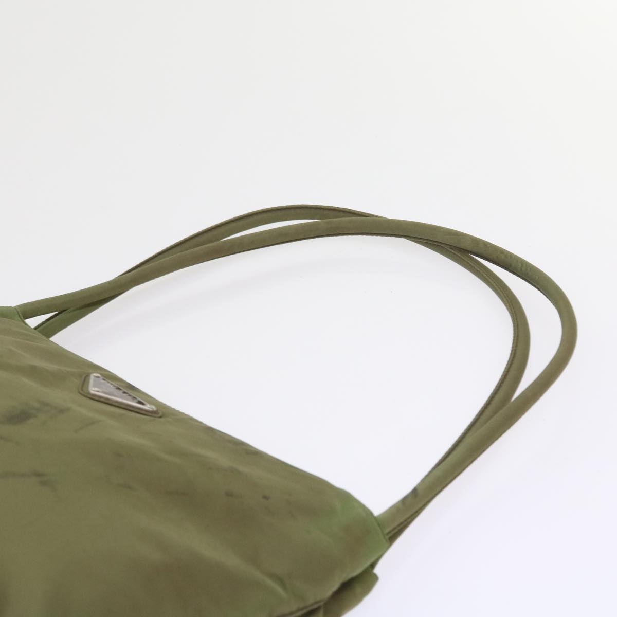 PRADA Shoulder Bag Nylon Khaki Auth ac2422