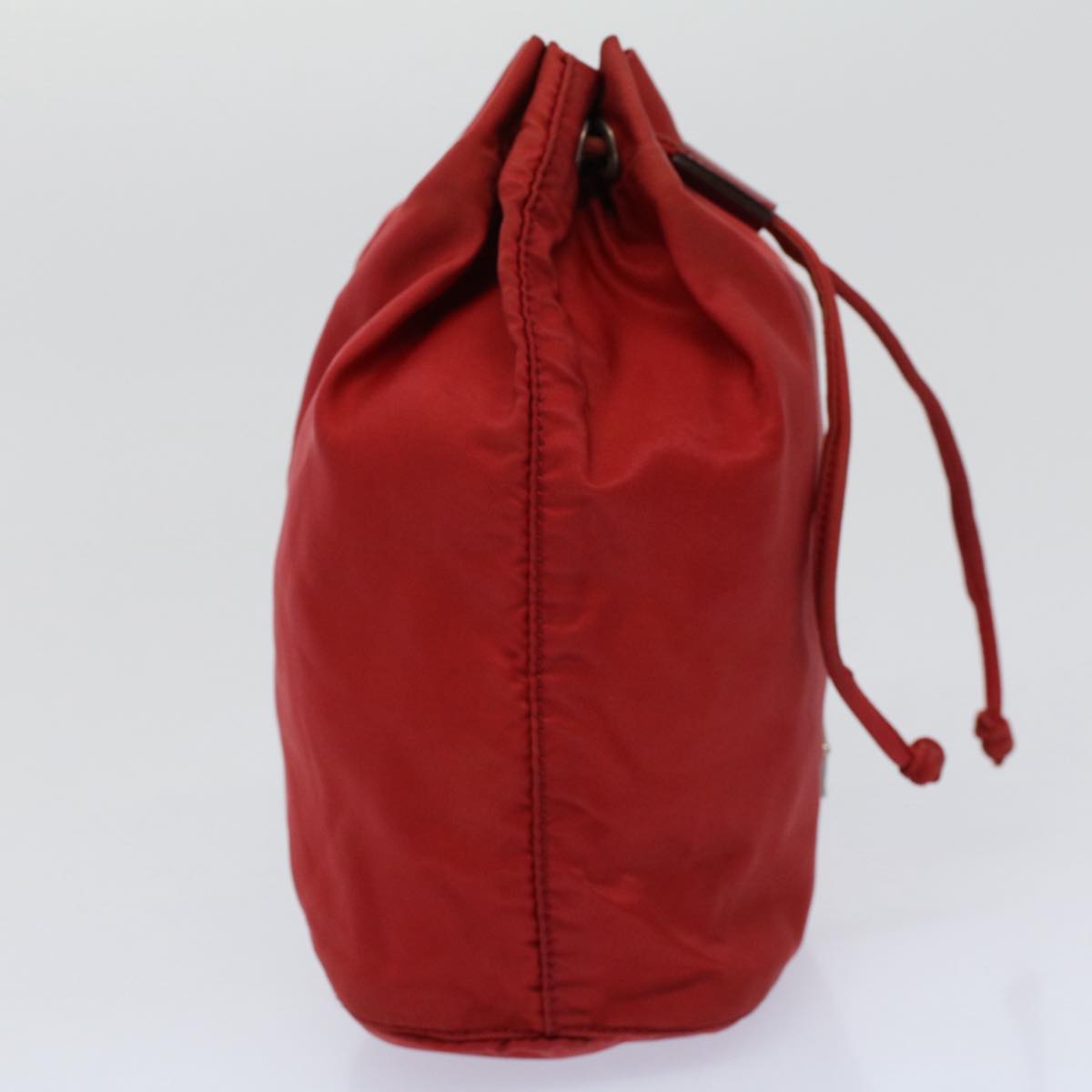 PRADA Purse Pouch Nylon Red Auth ac2424